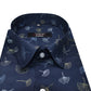 Blue Color Printed Shirt For Men's